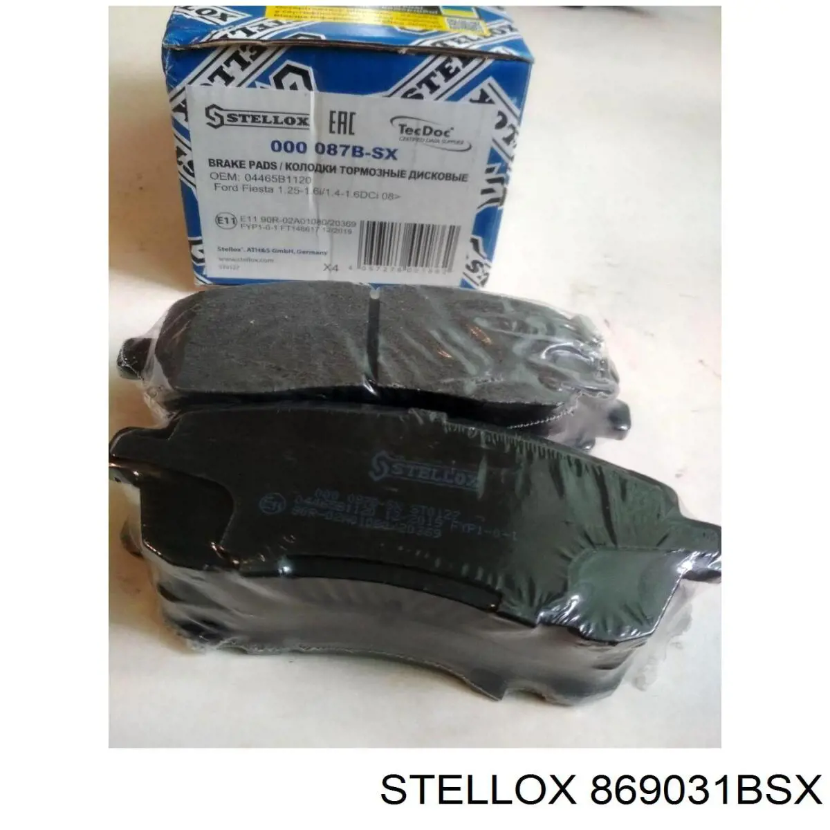 869031BSX Stellox Передні гальмівні колодки