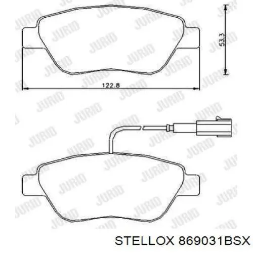 Гальмівні колодки Stellox 869031BSX ціна, від 21.14 USD