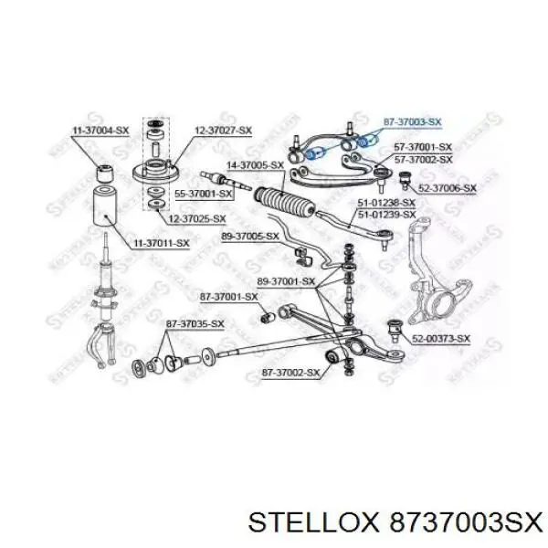 Сайлентблок переднього верхнього важеля Teknorot HOBS020 ціна, від 2.95 USD