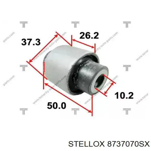 Сайлентблок амортизатора заднього GSP 514845 ціна, від 4.39 USD