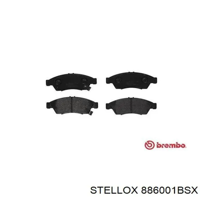 886001BSX Stellox колодки гальмівні передні, дискові