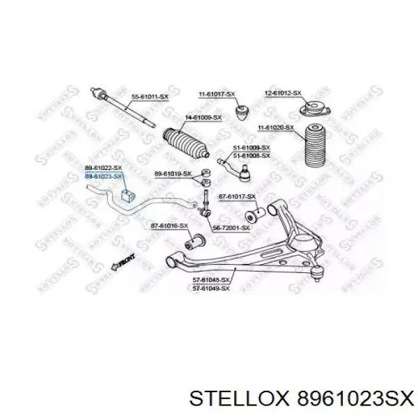 Втулка стабілізатора переднього 8961023SX Stellox