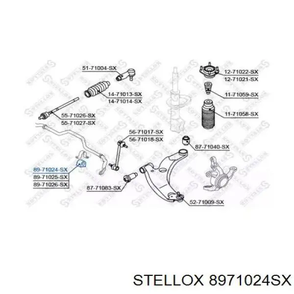 Подушка стабілізатора Stellox 8971024SX ціна, від 2.21 USD