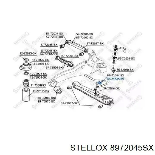 Втулка стабілізатора заднього 8972045SX Stellox