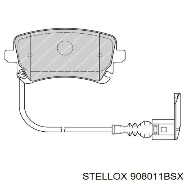 Задні дискові колодки Stellox 908011BSX