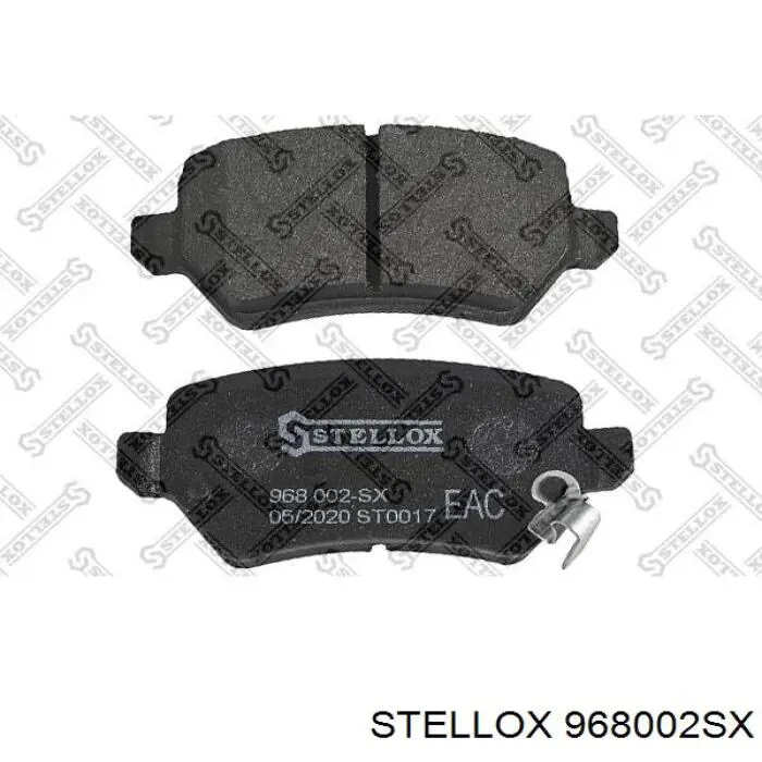 968002SX Stellox колодки гальмові задні, дискові
