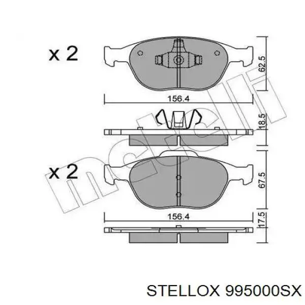 995000SX Stellox Передні гальмівні колодки