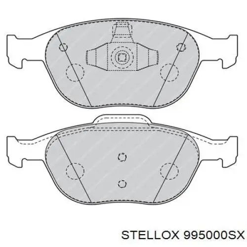 Гальмівні колодки Stellox 995000SX ціна, від 20.66 USD