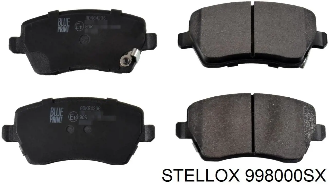 Колодки гальмівні передні, дискові 998000SX Stellox