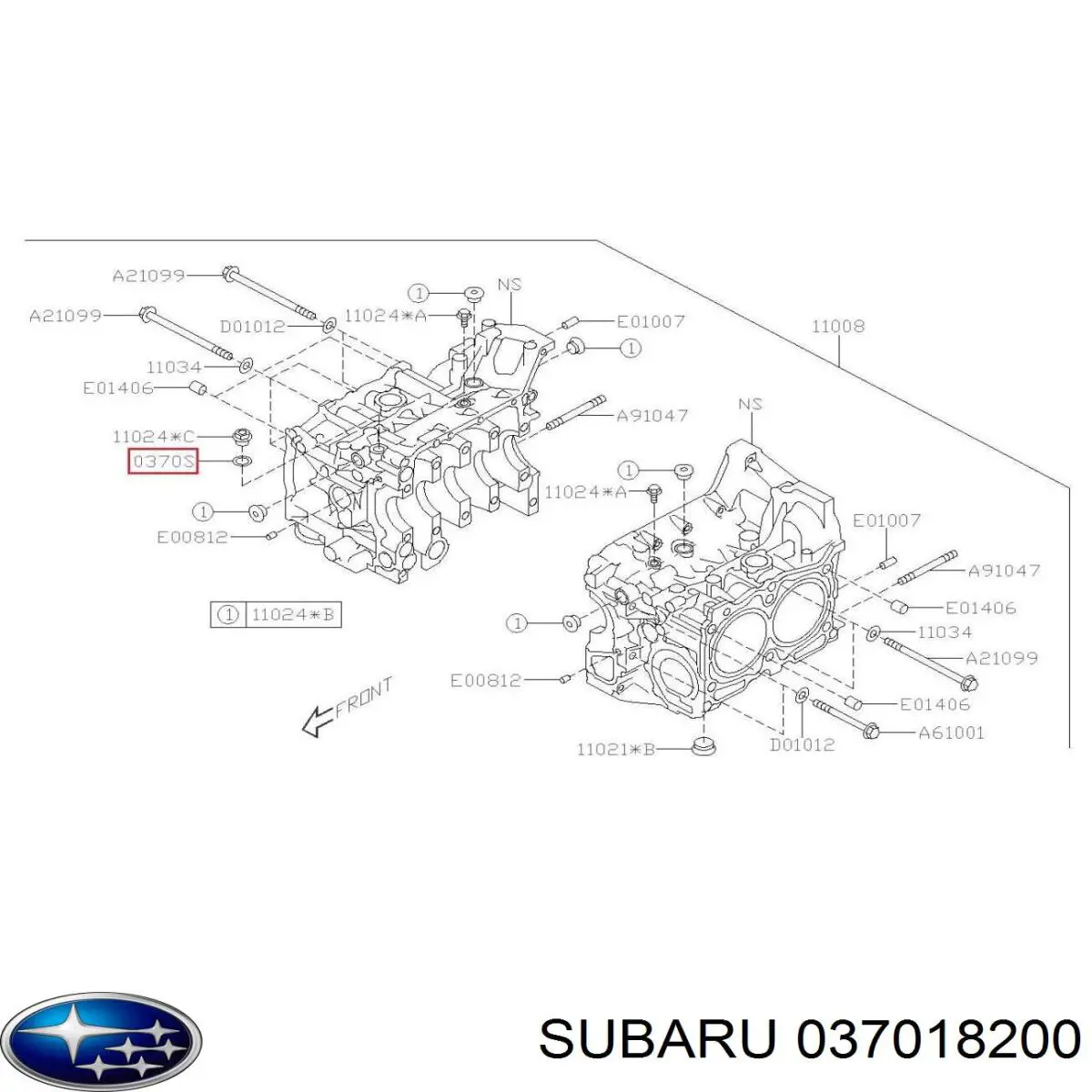 037018200 Subaru 