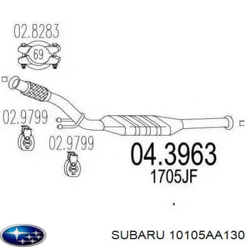 Купити Комплект прокладок Subaru Impreza II GD, GG