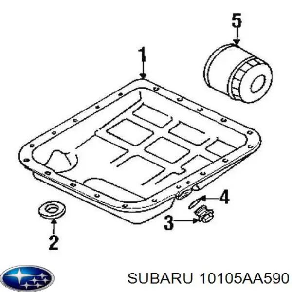 Комплект прокладок двигуна, повний Subaru 10105AA590 ціна, від 329.51 USD