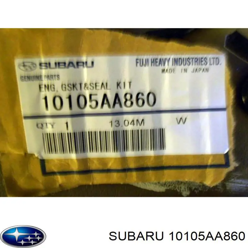 10105AA860 Subaru комплект прокладок двигуна, повний