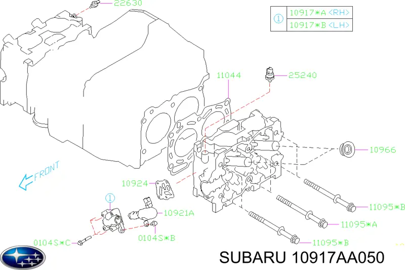  Subaru 10917AA050 ціна, від 45.15 USD