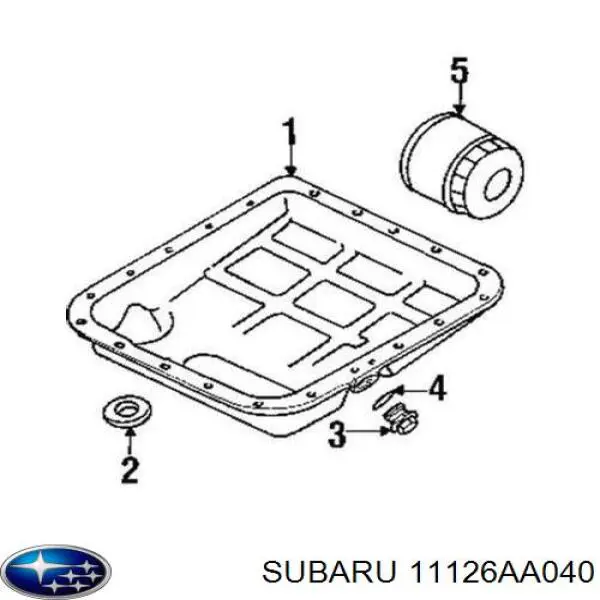 Прокладка пробки піддону АКПП Subaru Forester (S12, SH) (Субару Форестер)