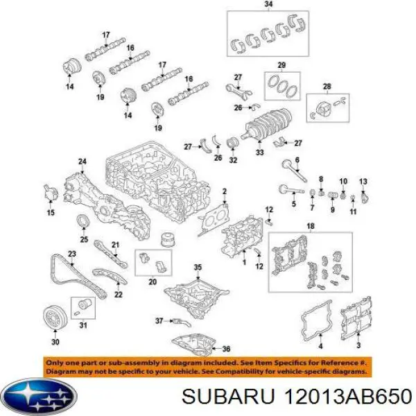 Купити 12013AB650 Subaru 