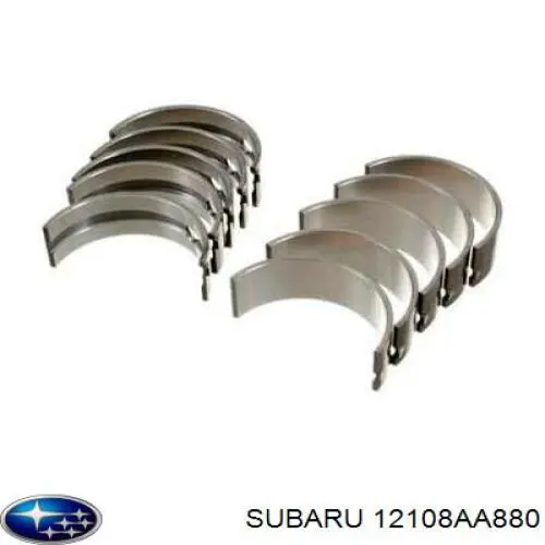 Вкладиші колінвала, шатунні, комплект, 1-й ремонт (+0,25) Subaru 12108AA880 ціна, від 156.47 USD