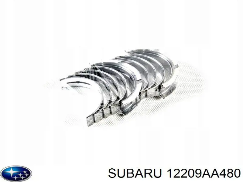 12209AA480 Subaru вкладиші колінвала, корінні, комплект, стандарт (std)