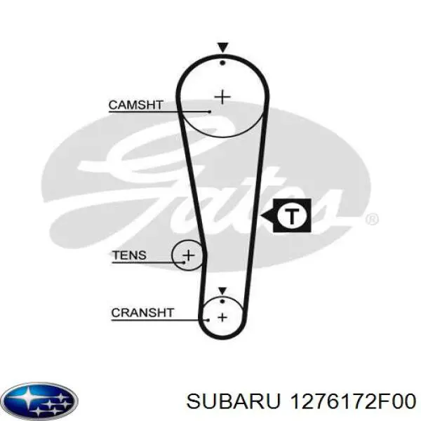 Ремінь ГРМ 1276172F00 Subaru