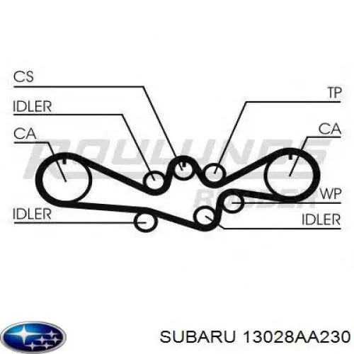 Ремінь ГРМ 13028AA230 Subaru