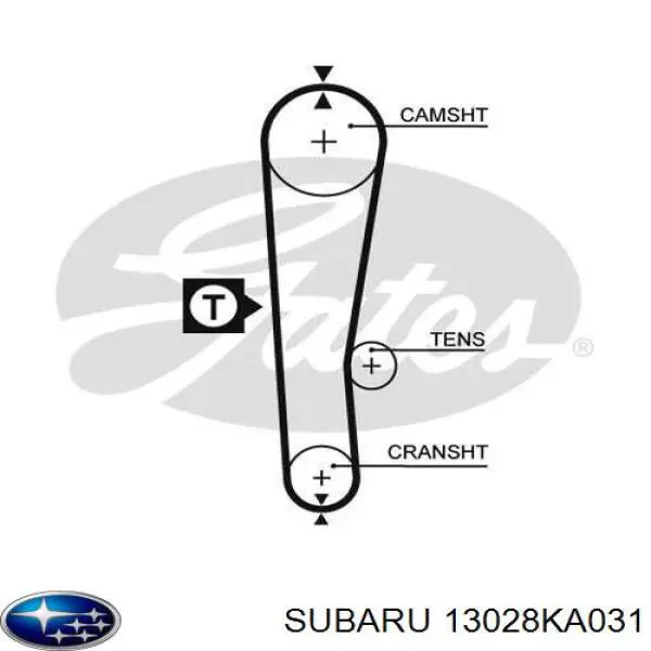 Ремінь ГРМ 13028KA031 Subaru