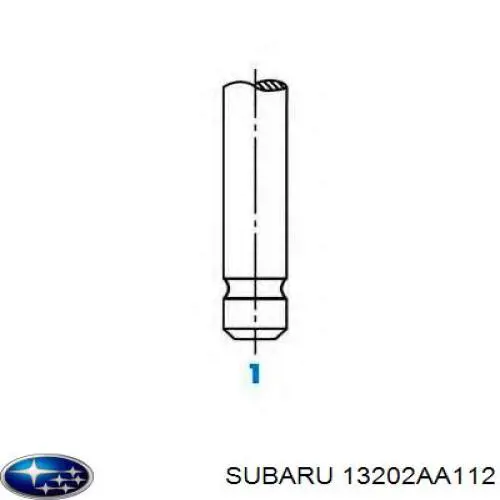 Клапан випускний Subaru Legacy 1 (BC) (Субару Легасі)
