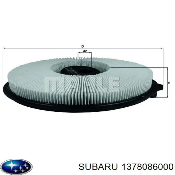 Фільтр повітряний 1378086000 Subaru