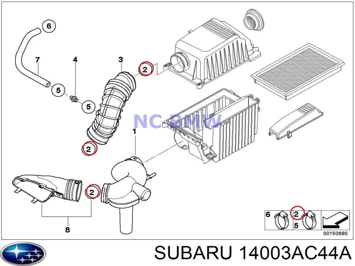  Subaru 14003AC44A ціна, від 36.74 USD