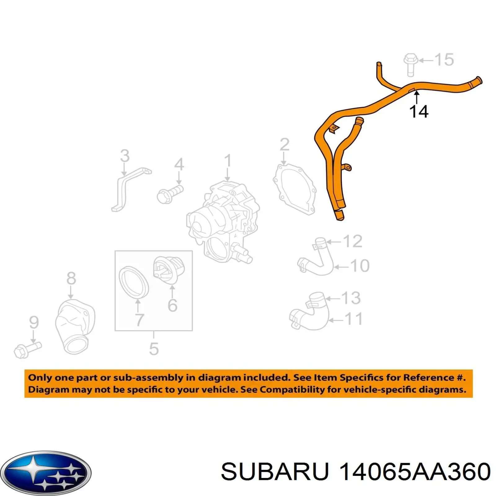  Subaru 14065AA360 ціна, від 12.67 USD
