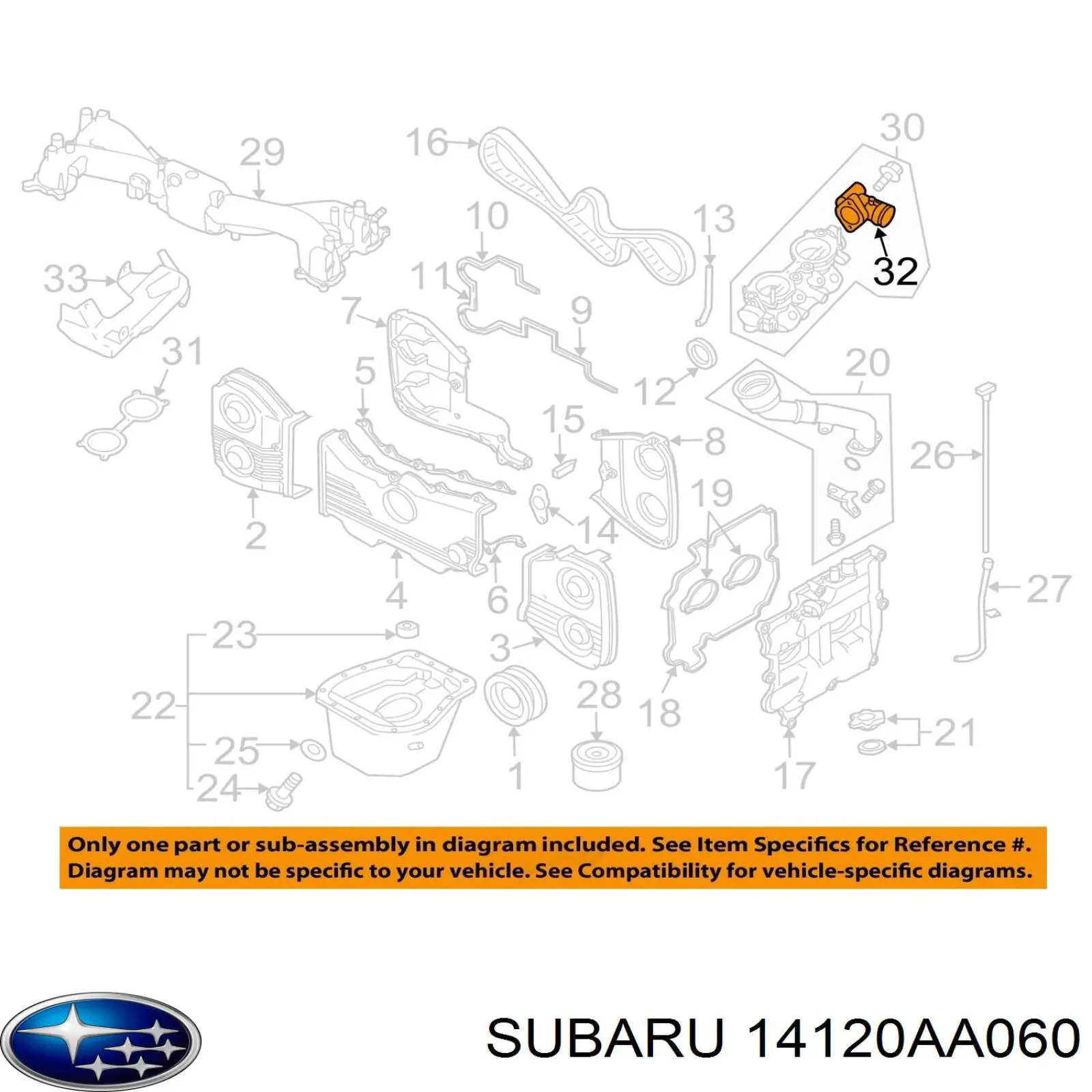 14120AA031 Subaru 