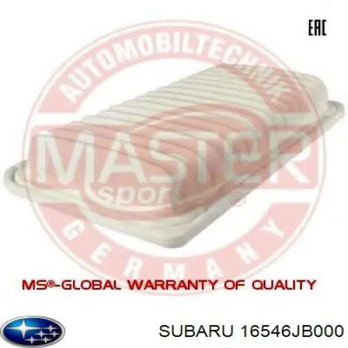 Купити 16546JB000 Subaru Автомобільний фільтр повітря