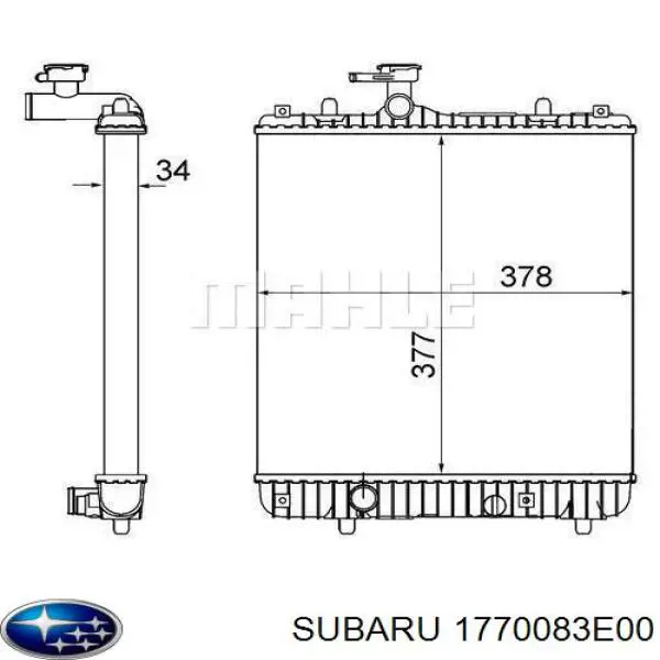 Купити CR1495001S Mahle Original Радіатор двигуна