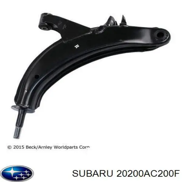 Важіль передньої підвіски нижній, правий Subaru 20200AA040 ціна, від 48.26 USD