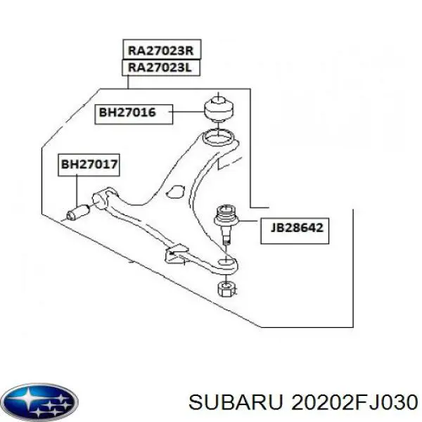 20202FJ030 Subaru 