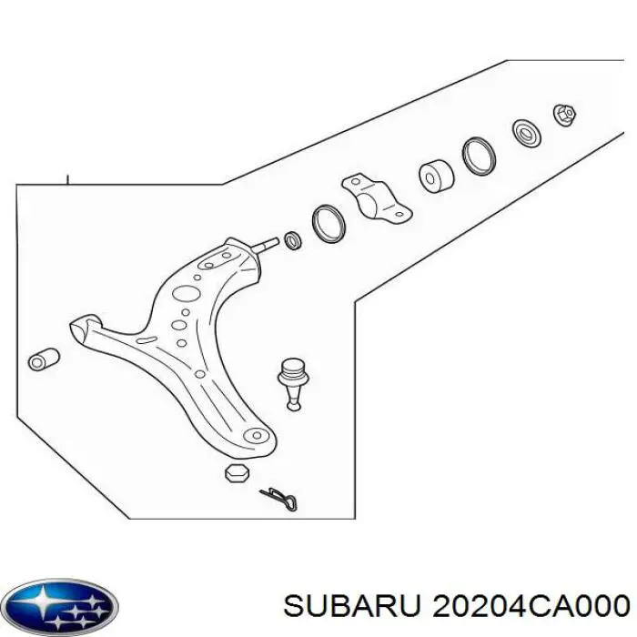 С/блок нижнього важеля Moog SUSB13364