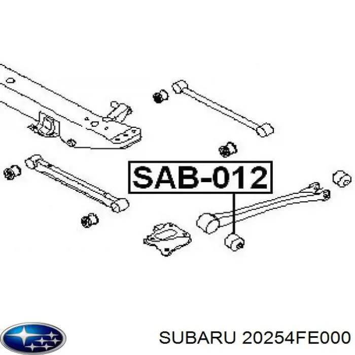 Сайлентблок заднього поздовжнього важеля, передній Subaru Impreza 2 (GD, GG) (Субару Імпреза)