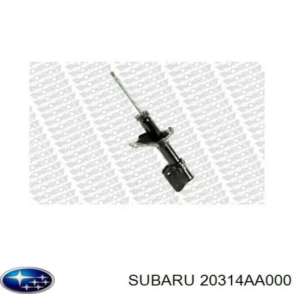 Амортизатор передній, правий Subaru Legacy 1 (BJF) (Субару Легасі)