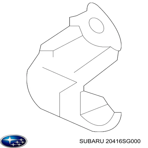 Хомут кріплення втулки стабілізатора, переднього Subaru 20416SG000 ціна, від 2.54 USD