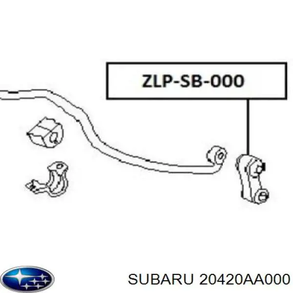 Стійка стабілізатора переднього 20420AA000 Subaru