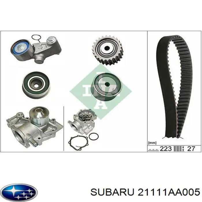 21111AA005 Subaru помпа водяна, (насос охолодження)