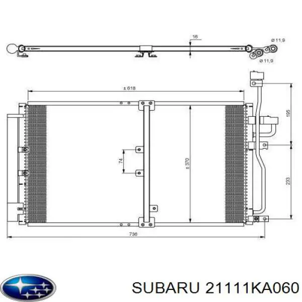 Помпа охолодження Subaru 21111KA060 ціна, від 41.70 USD