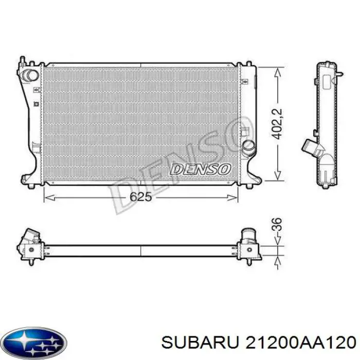 21200AA120 Subaru Авто термостат