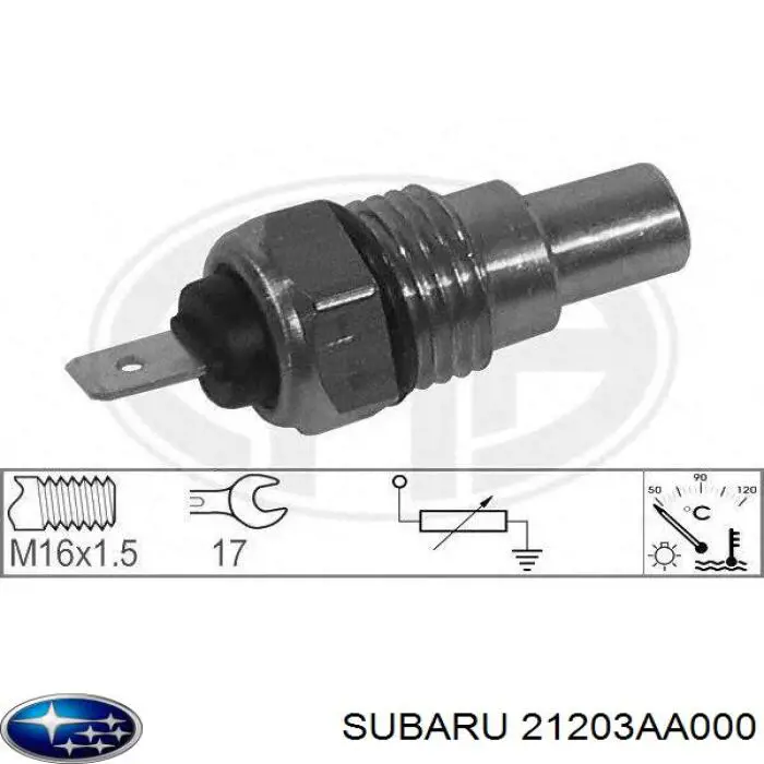 21203AA000 Subaru датчик температури охолоджуючої рідини