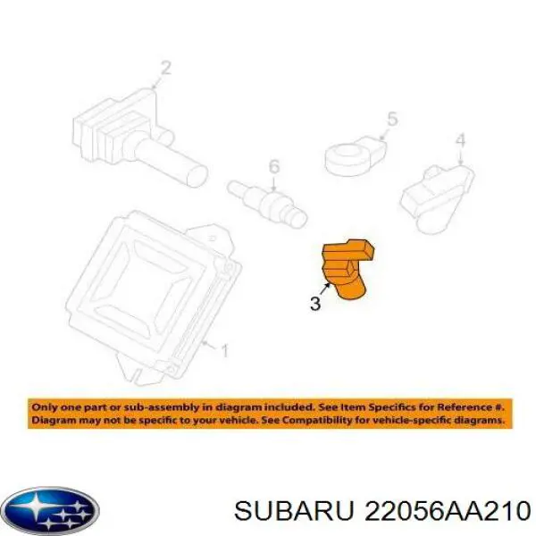 22056AA210 Subaru Датчик розподільного вала