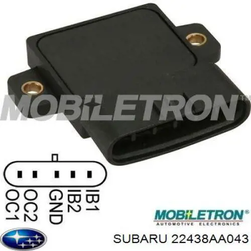 Комутатор системи запалювання Subaru 22438AA043 ціна, від 188.53 USD