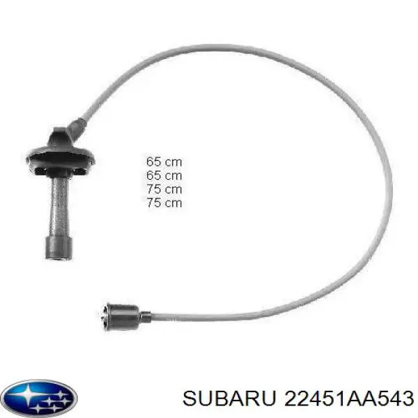 Дроти запалювання Subaru 22451AA543 ціна, від 28.82 USD