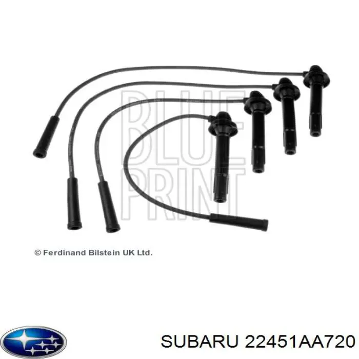 22451AA720 Subaru кабель високовольтний, циліндр №1