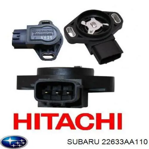 Датчик положення дросельної заслінки (потенціометр) Subaru Legacy 1 (BC) (Субару Легасі)
