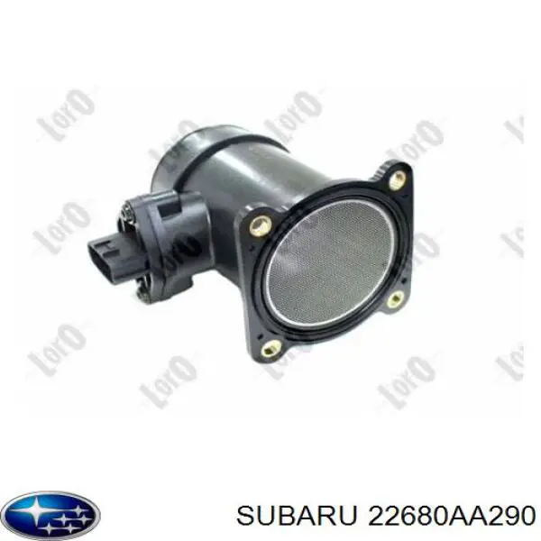 22680AA290 Subaru датчик потоку (витрати повітря, витратомір MAF - (Mass Airflow))