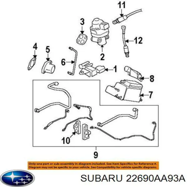  Subaru 22690AA93A ціна, від 27.93 USD
